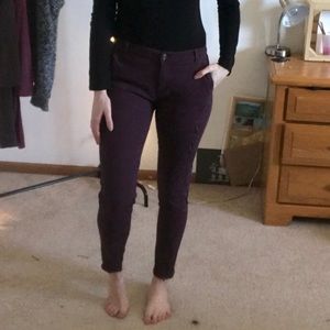 Cotton wine colored pants
